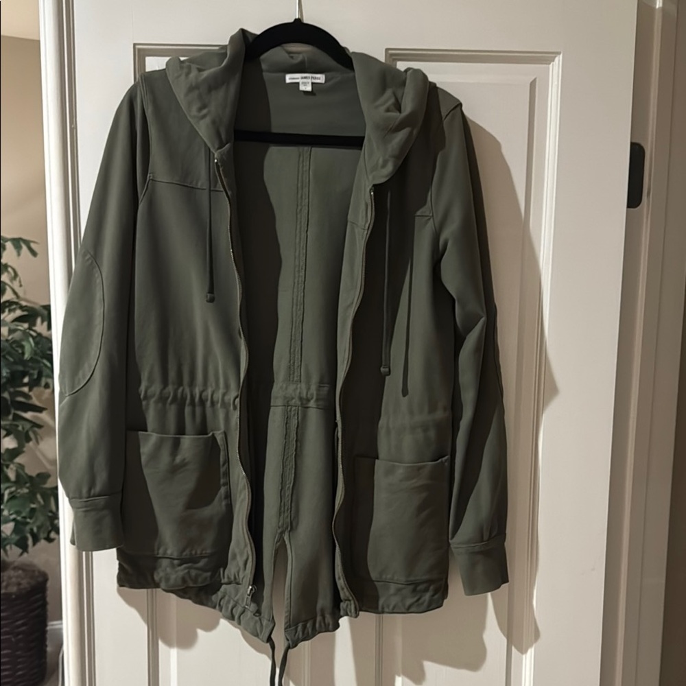 Olive Green Hooded Jacket